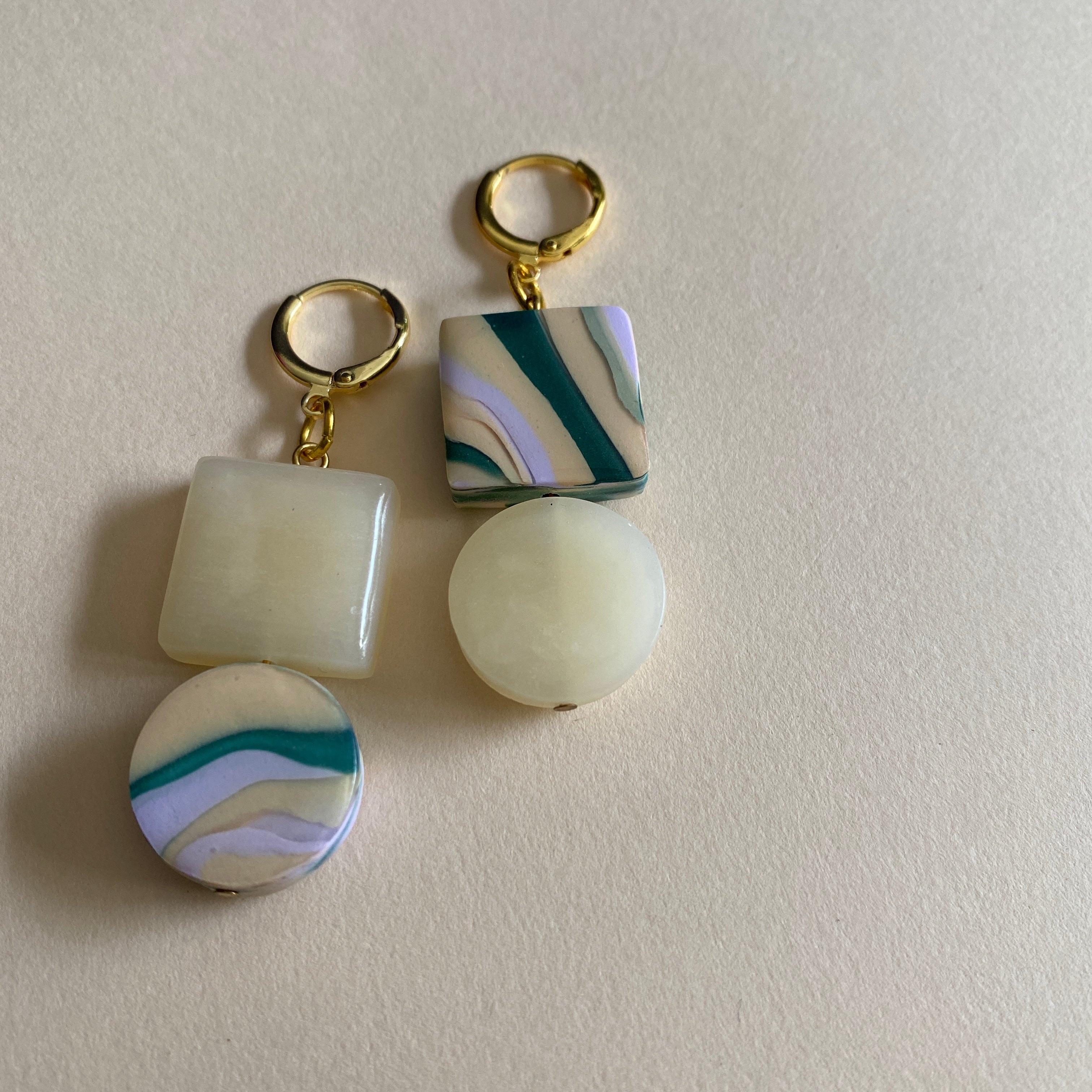 mismatched marble beads